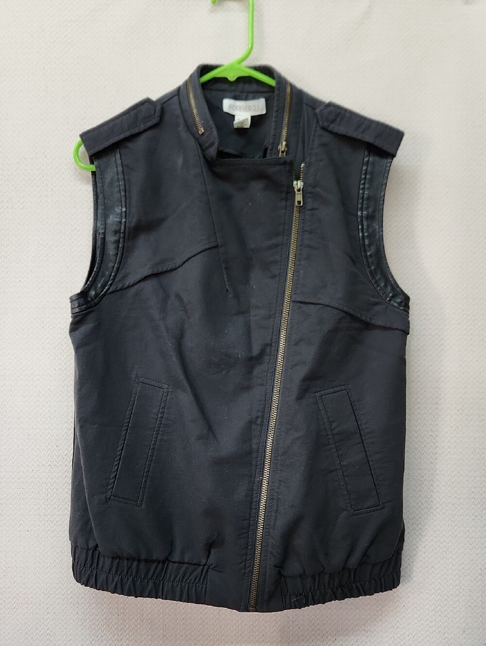 Forever 21 Black Casual Top with Branded Label